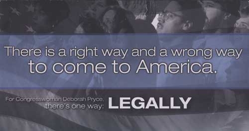 Deb Pryce immigration mailing