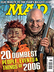 MAD cover: 20 Dumbest People, Events and Things of 2006