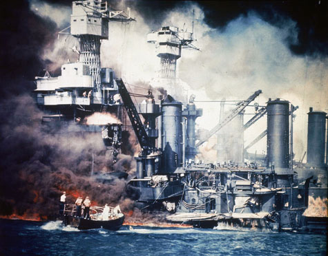 Rescue during Pearl Harbor attack
